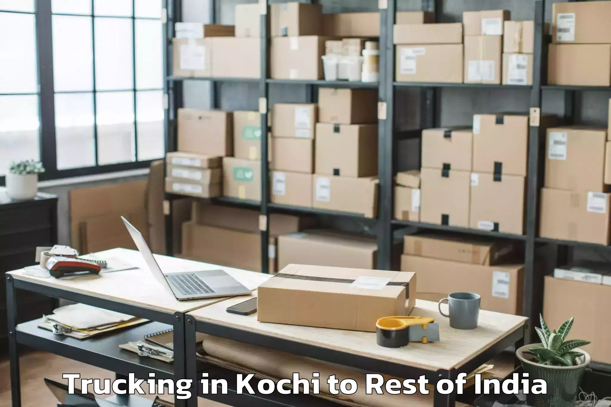 Top Kochi to Venkataramannagudem Trucking Available